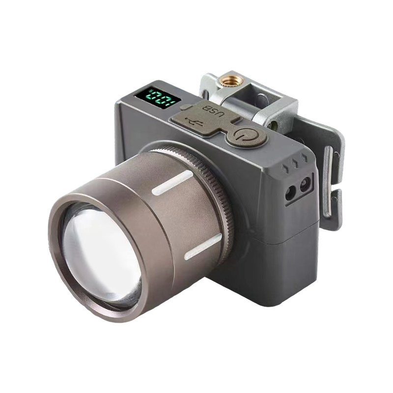 8000LM 5200毫安 调焦感应双锂电头灯